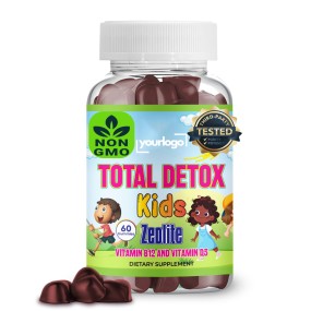 Natural Zeolite Detox Gummy Candy, Children's Heavy Metal Micronized Zeolite Vitamin D3 B12