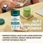 Sugar Free Gut Healthy GLP-1 Booster for Women & Men Gut Health Non-GMO High Fiber GLP-1 Supplement Powdert