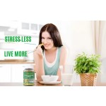Organic Ashwa Root Supplement Ashwagandha Gummies Containing GABA, Vitamins B12 and D3 Calms Emotions and Helps Sleep