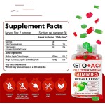 OEM Keto BHB + ACV Dual-Action Pomegranate Gummies - Promotes Fat Metabolism, Controls Appetite, Suitable for Ketogenic Adults