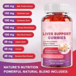 Supply Liver Support Milk Thistle Gummy for Digestion and Cleansing Liver Detox Gummy Clean up the Liver Vegan