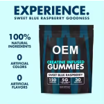 Blue Raspberry Creatine Gummies 5g Per Serving - Muscle Strength & Energy Booster for Athletes & Fitness Enthusiasts