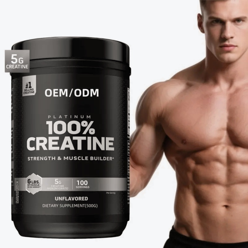 99.9% Pure Creatine Powder for Muscle Growth Fast Absorption Vitamin Supplement