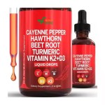Capsaicin Supplement Drops Immune System Support Digestion Circulatory Heath for Adults Cayenne Pepper Drops Beet Root