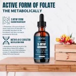 OEM/ODM 15mg L-Methylfolate Plus B12 MethylFolate Drops Oral Liquid Vitamins Supplements for Immune Health Brain for Newborns