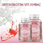 Collagen Biotin Gummies for Adults Beauty and Antioxidant Support Skin Whitening and Glow Supplement in Convenient Candy Form