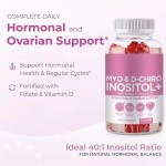 Vitamin Myo Inositol Inositol Gummies Supplement Supports Hormonal Balance, Inositol Gummies for Daily Wellness