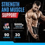 Sugar-Free Creatine Gummies 5000mg - Pre Workout Supplement with Creatine Monohydrate