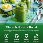 Organic Detox Powder with Immune Enhancer Rich in Antioxidants Superfood for Adults Vegan Herbal Extract for Intestinal Health