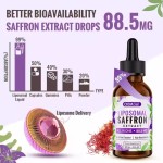 Liposomal Turmeric Extract Drops Supplement Oral Liquid Ashwagandha Curcumin Magnesium Zinc Mood Energy