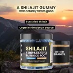 Pure Himalayan Shilajit Gummies Ashwagandha Burdock Root Fulvic Acid Shilajit Gummies Supplement Energy