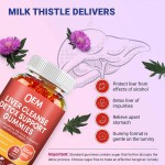 OEM  Pure Natural Organic Sugar-Free Liver Detox Gummies with Milk Thistle Herbal Supplements