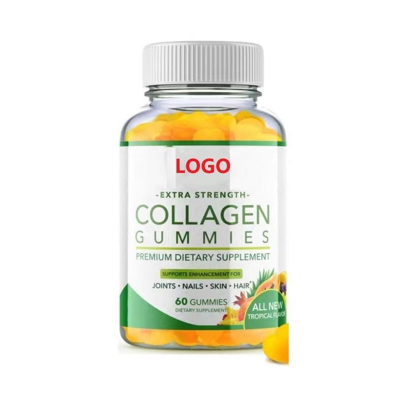Premium Collagen Gummies with Biotin and Vitamin C for Hair Growth and Skin Support 60 Gummies