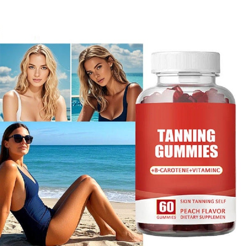 Natural  Tan Glow Candy Vitamin Gummy Organic Sugar-free Skin Management Healthy Skin Absorb Ultraviolet Light