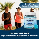 15mg L-Methylfolate Gummies W/ Methyl B12 & B Complex - MTHFR Support, Homocysteine Balance & Cognition - Methylated Vitamins