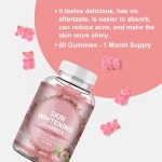 Collagen Biotin Gummies for Adults Beauty and Antioxidant Support Skin Whitening and Glow Supplement in Convenient Candy Form