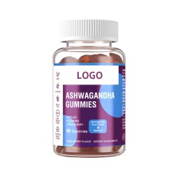 Organic Ashwagandha Root Extract Gummies with Biotin for Stress Relief and Hair Growth 60 Gummies