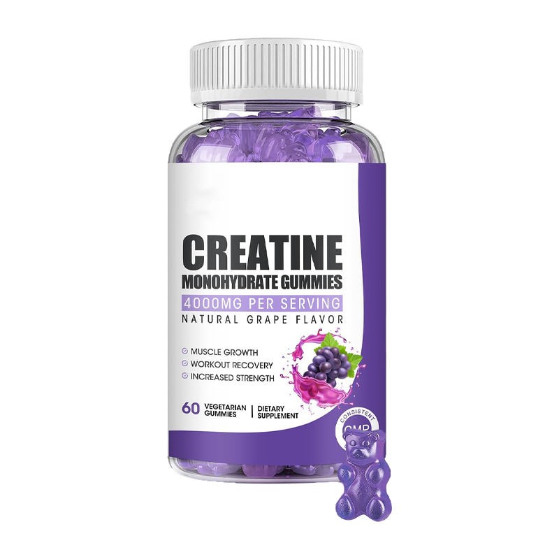OEM Creatine Monohydrate + Saw Palmetto Gummies - Muscle Energy Booster & Cognitive Support for Athletes