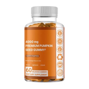 OEM Private Label Pumpkin Seed Gummies Hair Growth Bladder Urinary Tract Support Young Skin Supplement Pumpkin Seed Gummies
