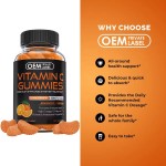 OEM Multivitamin Gummies with a C D E B6 B12 and Zinc for Adults Sugar-Free Chewable Supplement