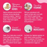 Vegan Menopause Gummies with Soy Isoflavones and Black Cohosh for Hot Flashes Relief and Mood Balance