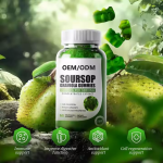 Premium Soursop Graviola Gummies with Zinc & Vitamin C - Immune Booster, Digestive Support & Antioxidant Supplement for Adults