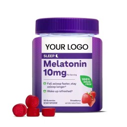 OEM Private Label Factory Wholesale Fall Asleep Fast Wake up Refreshed Sugar Free 10mg Melatonin Gummies