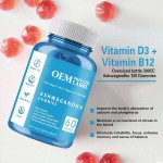 Organic Ashwagandha Root Extract Gummies - Stress Relief & Sleep Aid Supplement, Vegan Gummy Bears for Relax & Immune Support