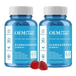 Organic Ashwagandha Root Extract Gummies - Stress Relief & Sleep Aid Supplement, Vegan Gummy Bears for Relax & Immune Support