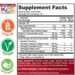 100% Pure Organic Children's Multi-Vitamin DHA Omega 3 6 9 Supporting Brain, Joints, Heart, Eyes, and Immune System