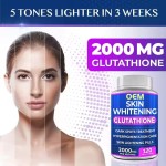 Hot Selling L-glutathion 5000 G Halal Soft Gel Capsule 5000Mg Care Set Pill Skin L-glutathione Whitening Tablet