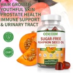 High-quality Sugar-free Pumpkin Seed Oil Hair Growth Glue, Pumpkin Seed Oil, Prostate Health Glue