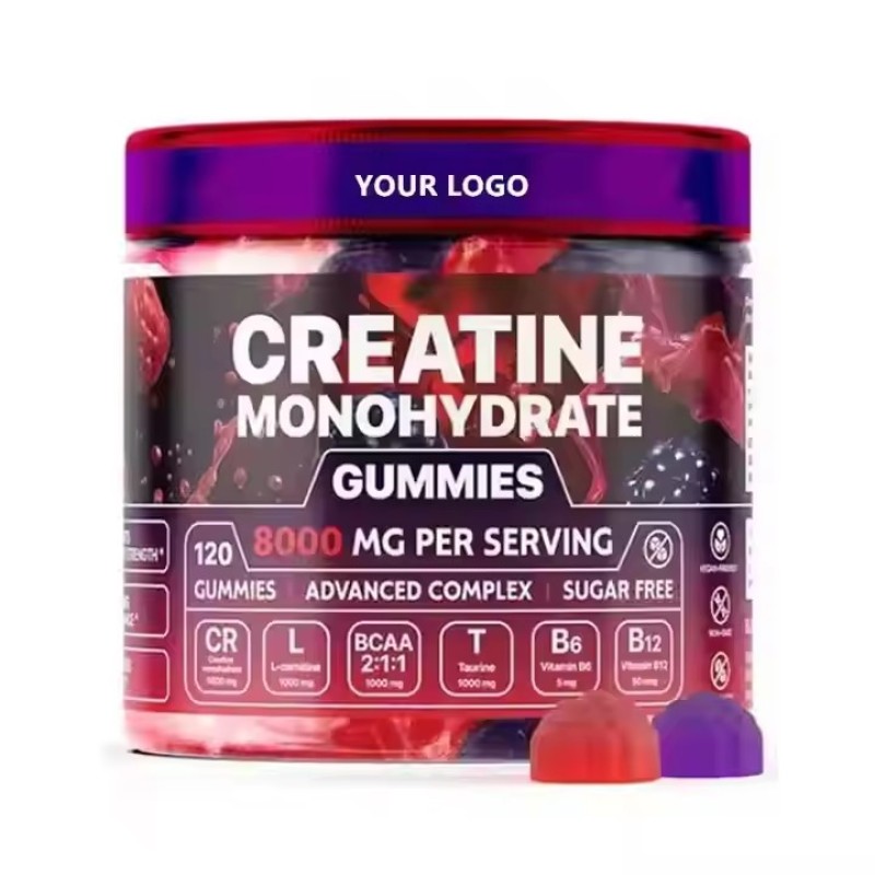 OEM Sports Nutrition Workout Gummies Taurine Flavored Creatine Women Men Creatine Monohydrate Gummy
