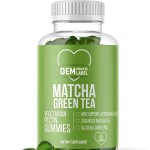 Organic Matcha Energy Gummies with Vitamin B12 and CoQ10 for Metabolism and Natural Detox Support