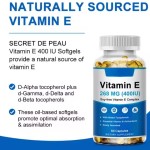 Vitamin E Capsules Supplement Vitamin E Soft Gel Capsules Antioxidant Supplements Protect the Heart and Blood Vessels