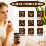 10-in-1 Organic Mushroom Gummies for Brain Focus & Immune Defense - Natural Vegan Supplement for Adults Kids