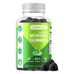 OEM Sugar-Free Moringa Leaf Supplement - Probiotic Turmeric Ceylon Cinnamon Gummies for Adults and Pregnant Women