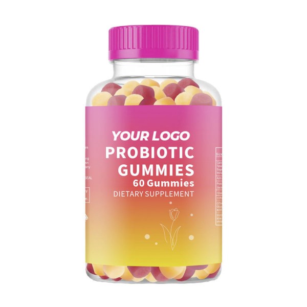 Herbal Supplement Women's Probiotic Gummy Candy Ulmus Rubra Women's Probiotic Blend Promoting Digestive Health Adult