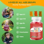 Biocaro Kids Multivitamin Gummies with Vitamins D3 K2, A, C, B6, B12 & Zinc - Immune Support & Growth | Vegetarian