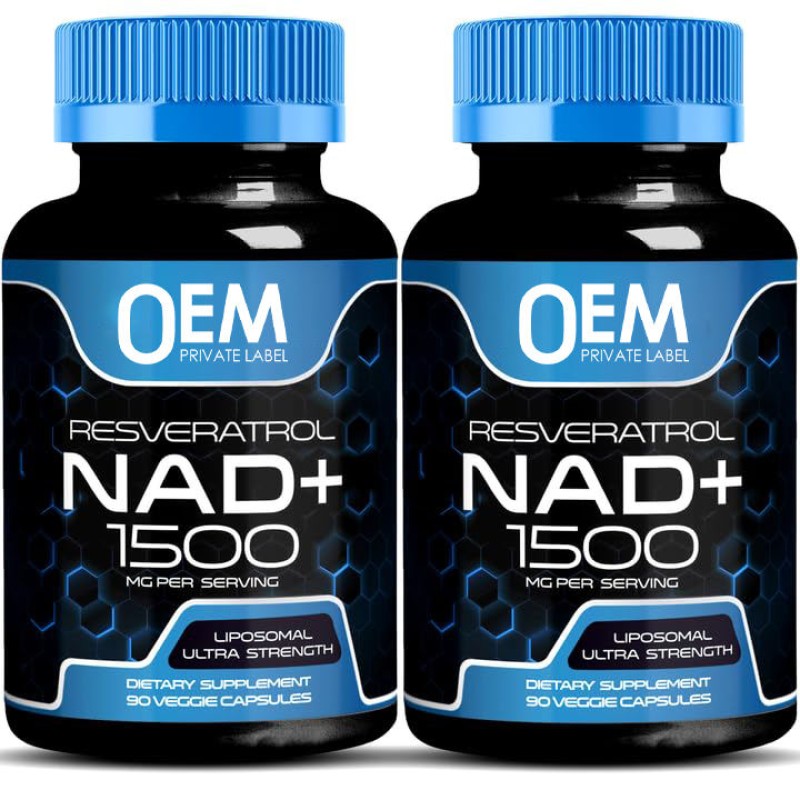 NAD+ with Resveratrol Capsules - Liposomal Ultra Strength for Cellular Energy & Healthy Aging