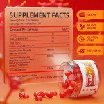 Nad  + Strawberry Flavor Hair Growth Soft Candy Anti-Aging Health Supplement Skin Care Gummy for Vegetarians