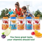 High Potency Vitamin D3 5000IU Gummies - Vegetarian Pectin Chews with Mixed Berry Flavor for Immune and Bone Support