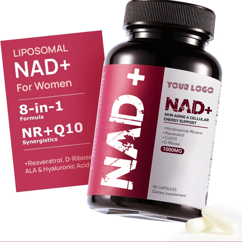 Women's NAD+ Supplement Complex | Resveratrol & CoQ10 Cellular Renewal Capsules | Skin Vitality & Energy Boost