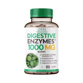 OEM Natural Digestive Enzymes Capsule Supplement of Prebiotics with Probiotics Properties Tablet Capsules