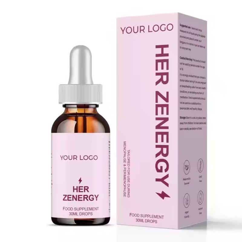 Natural Women Herbal Supplements Balanced Energy During Menopause Liquid Drops with Mental Clarity Mood Balance