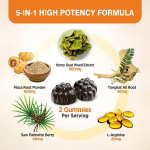 OEM/ODM Private Label Factory Supply Energy Booster Gummies with Horny Goat Weed & Maca Root for Male Enhancement