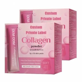 OEM/ODM Collagen Peptides Powder Skincare Pure Beauty Collagen Powder Drink  Water Soluble Collagen Supplements for Women