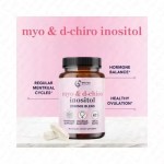 Inositol and D-Shiro Inositol Supplement Capsules for Balancing Female Hormones, with a Beneficial Ratio of 40:1