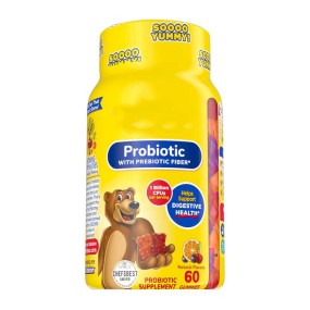 Child-Friendly, Daily Probiotic Vitamin Gummy Candy, Scientific Dose of Digestive Health Dual-Effect Guardian