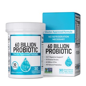 Probiotic Capsules 60 Billion CFU Probiotics Digestive Intestinal Health Probiotic Supplements for Men and Women